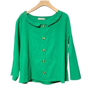 Kawaii / Kidcore A-Line Kelly Green Top 2XL (Fits Like XL) EUC